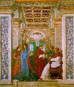 Melozzo da Forli Sixtus II with his Nephews and his Librarian Palatina Spain oil painting artist